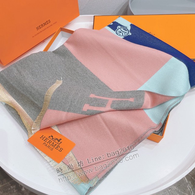 Hermes2021新款圍巾 愛馬仕經典馬拉車圖案女士圍巾披肩  mmj1012